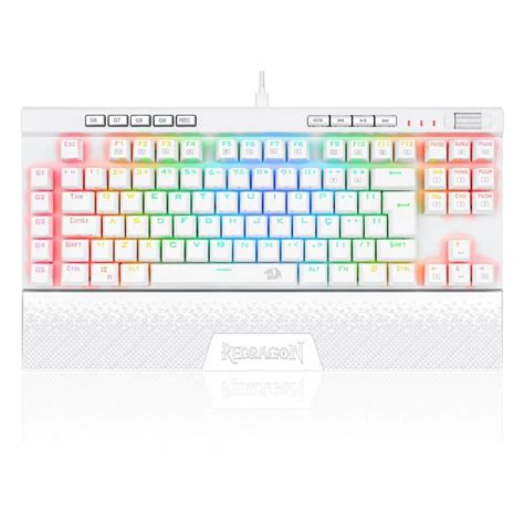 Teclado Redragon Magic Wand Pro K587pro Rgb Us Red White E