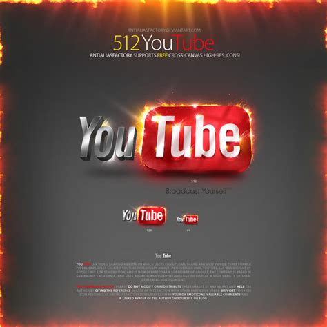 Youtube Icon By Antialiasfactory On Deviantart