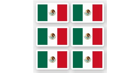 Mexican flag sticker | Zazzle