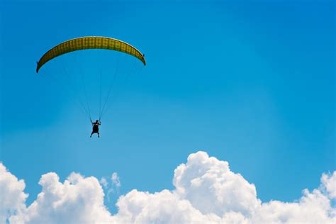 Free Photo Parachute Over Blue Sky