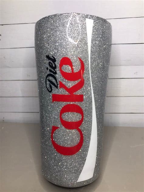 Excited To Share This Item From My Etsy Shop Diet Coke Glitter Tumbler Diet Coke Custom