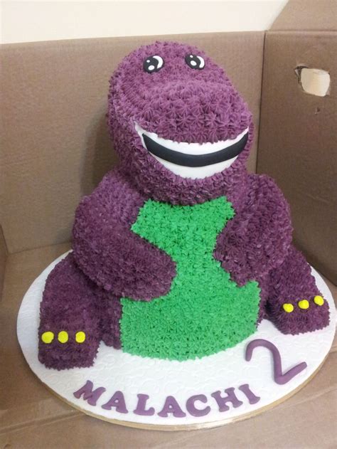 3rd birthday cakes, Barney birthday, Barney birthday party