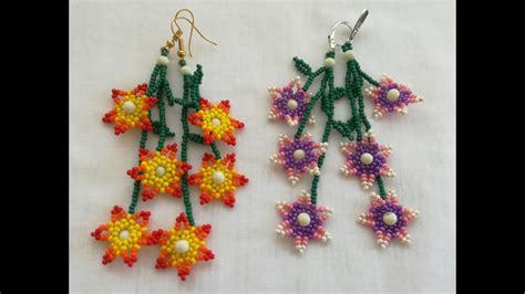 DIY TAKI TASARIM RENKLİ ÇİÇEK KÜPE COLORFUL FLOWER EARRING YouTube