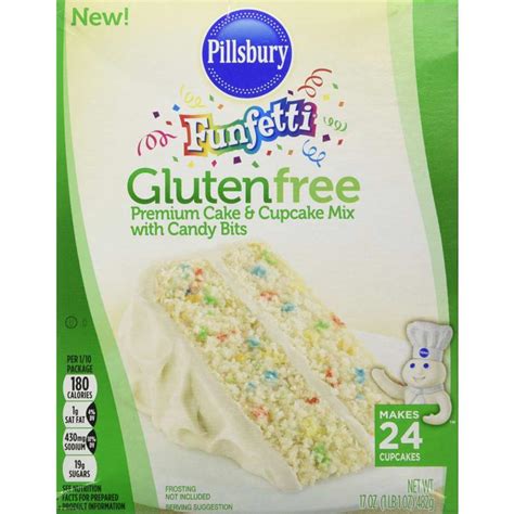 Pillsbury Funfetti 17 Oz Gluten Free Premium Cake And Cupcake Mix W Candy Bits By Pillsbury At