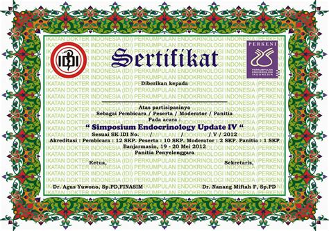 Rekomendasi Contoh Sertifikat Idi Harus Kamu Tahu Dalam Menciptakan