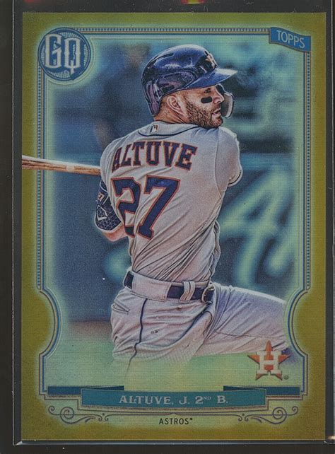 Jose Altuve 2020 Topps Gypsy Queen Gold Refractor 36 50 EBay