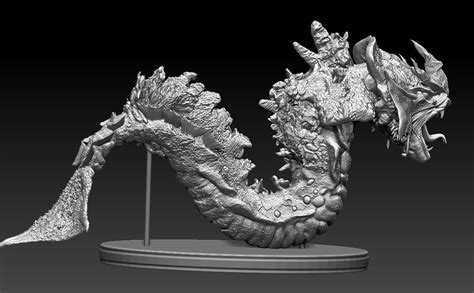 Gyarados - Pokemon FanArt 3D model 3D printable | CGTrader