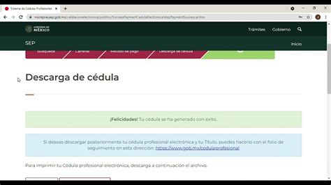 Tramita y paga tu cédula profesional en línea 2021 cédula electrónica