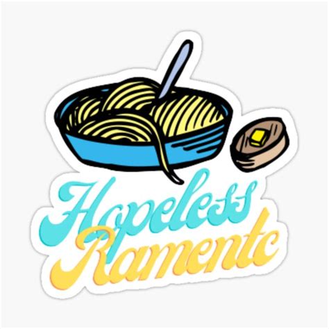 Hopeless Ramantic Sticker For Sale By Kkalkhal Redbubble