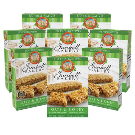 Sunbelt Bakery Oats & Honey Chewy Granola Bars, 1.0 oz Bars, 80 Count ...