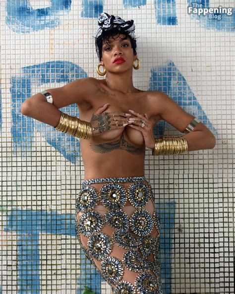 Rihanna Nude Sexy Vogue Brazil New Outtake Photos The