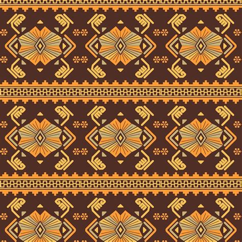 Free Vector Songket Traditional Pattern