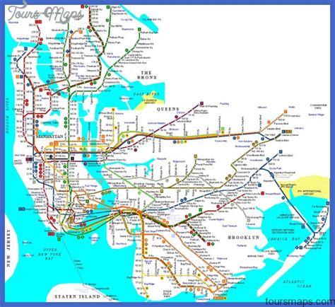 New York Subway Map - ToursMaps.com