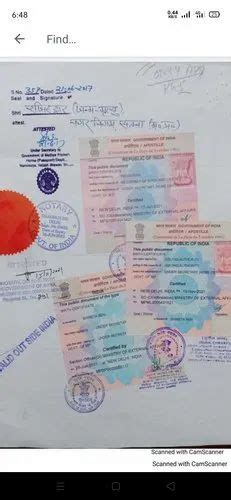 Pan India Certificate Commercial Documents Embassy Attestation Service