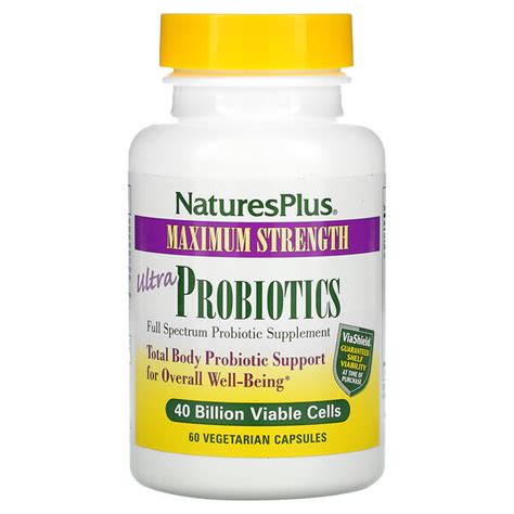 Nature S Bounty Ultra Strength Probiotic 10 60 Capsules Aforablog