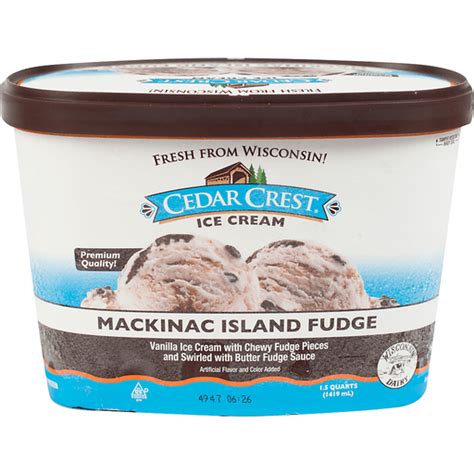 Cedar Crest Mackinac Island Fudge Ice Cream Ice Cream Sendik S Food