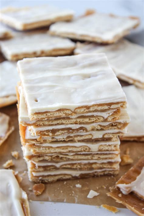 White Chocolate Saltine Toffee Baking You Happier