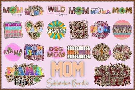 Mom Sublimation Bundle Graphic By Crafts Store · Creative Fabrica