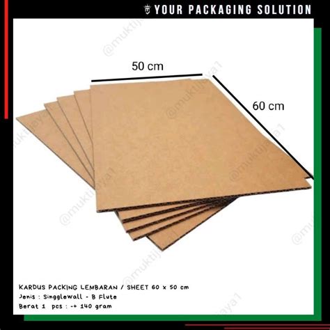 Jual Sheet Packing X Cm Kardus Karton Lembaran Shopee Indonesia