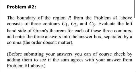 Solved Problem Green S Theorem In The Plane States That Chegg