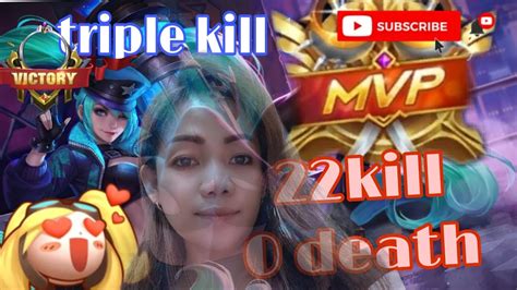 22 Kills 0 Death Triple Kill No1 Best Build Items Mobilelegends