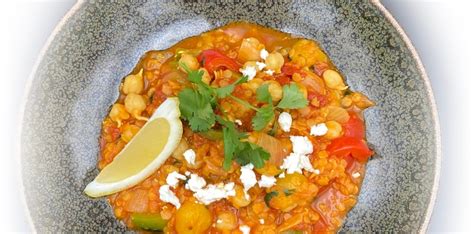 Curry De Lentilles Corail Et Pois Chiches Recette