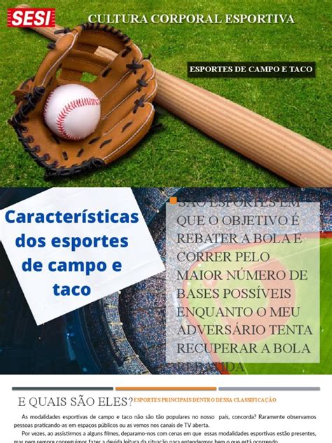 Esportes De Campo E Taco 5 Exemplos - Esportes de Campo e Taco: Exemplos e Regras | PDF | Críquete | Softbol