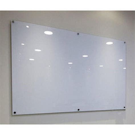 White Non Magnetic Glass Writing Boards For School College And Office With 4 6mm Thickness Of