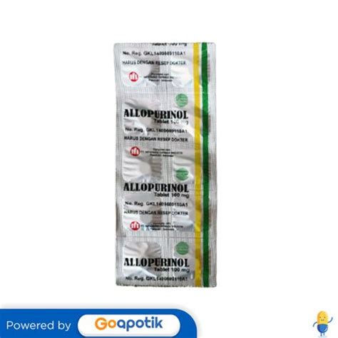 Jual ALLOPURINOL IMFARMIND 100 MG STRIP 10 TABLET Shopee Indonesia