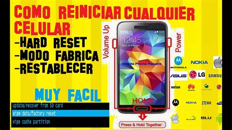 Como Hacer Hard Reset A Cualquier Android Reiniciar Y Dejar En