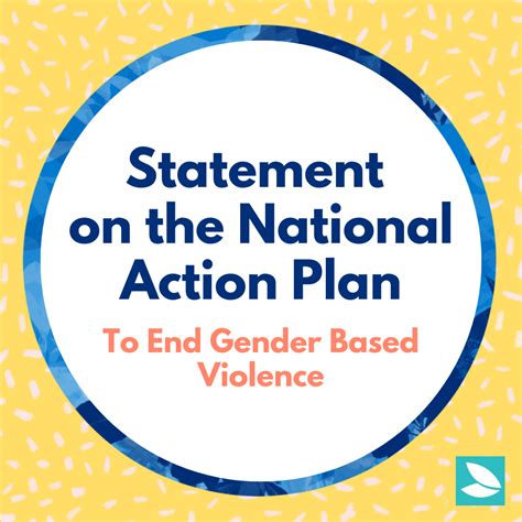 Statement On The Federal Governments National Action Plan To End