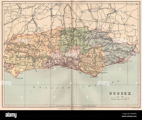 Sussex England Map High Resolution Stock Photography and Images - Alamy