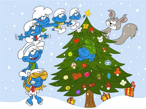 The Smurfs Christmas by HeinousFlame on DeviantArt