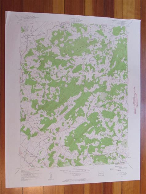 Manatawny Pennsylvania Original Vintage Usgs Topo Map Map