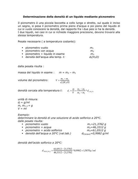 Foglio Giorno cucinando misura la densità dei liquidi sviluppo di