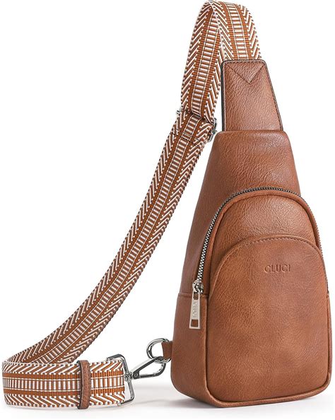 Cluci Crossbody Bag Sling Bag For Women Vegan Leather Trendy Fanny