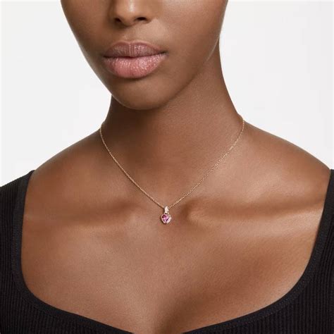 Collier Stilla Coeur Cristaux Métal Doré 5648750 Swarovski Ocarat