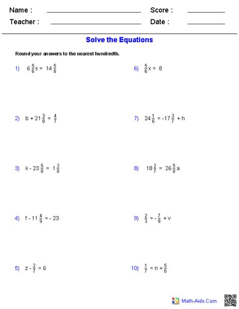 Solving A Multi Step Equation With Fractions