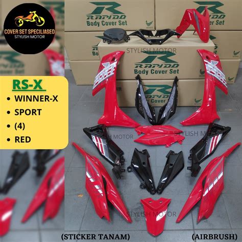 STICKER TANAM AIRBRUSH RAPIDO COVER SET HONDA RSX RS X WINNER X SPORT