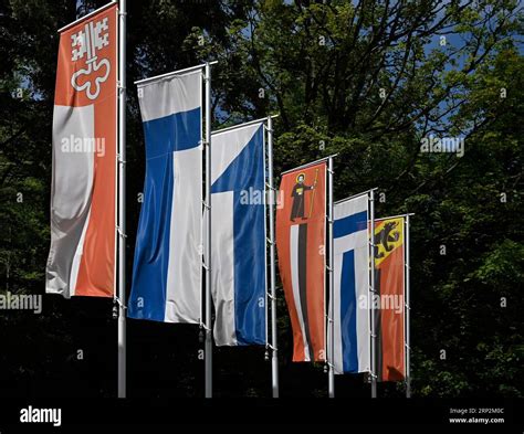 Swiss Cantonal Flags Nidwalden Lucerne Zurich Glarus Zug Bern