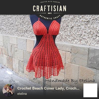 Crochet Beach Cover Lady Crochet Resort Cover Up Summer Crochet Bikini Top Crochet Swimwears