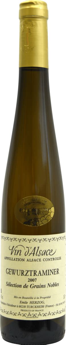 Gewurztraminer S Lection De Grains Nobles Vins Dalsace Emile Herzog