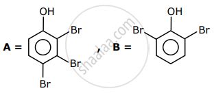 The Correct Options For The Products A And B Of The Following Reactions