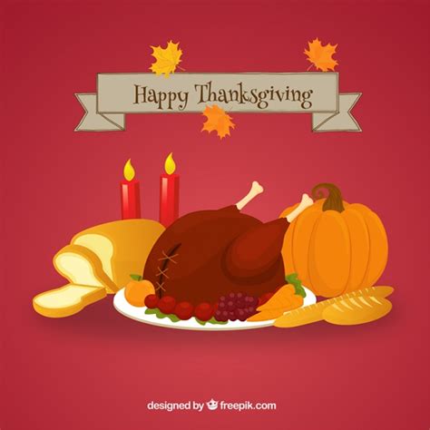 Thanksgiving Dinner Vector at Vectorified.com | Collection of ...