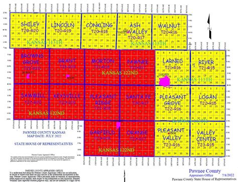 Congressional Districts 1 And 4 Pawnee County Ks