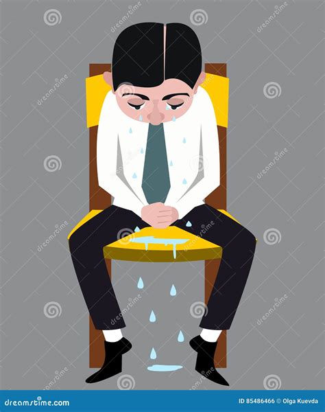 Sad Crying Cartoon Man Vector Illustration CartoonDealer 29940530