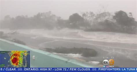 Storm Chaser Captures Jaw Dropping Images As Irma Makes Landfall Cbs Los Angeles