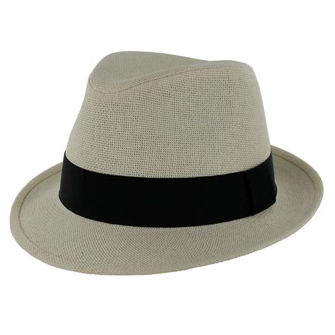 Failsworth Straw Trilby Hat Natural Claytons Quality Clothing