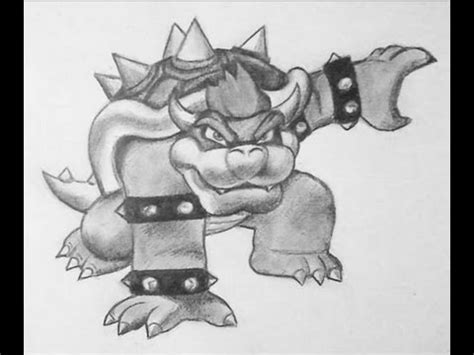 How To Draw Bowser Super Mario Youtube