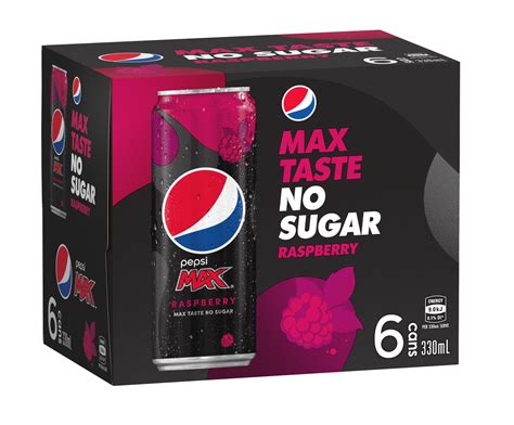 Pepsi Max Raspberry No Sugar 330ml 24 Pack At Mighty Ape Nz